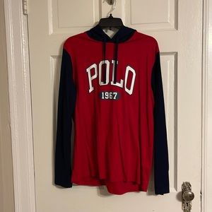 Polo Hooded long sleeve T-shirt, EUC